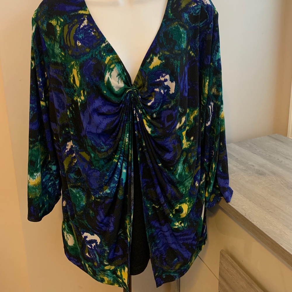 P12 Cato women 22/24w polyester & spandex plus top plus size